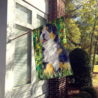 Bernese Mountain Dog Flag Canvas House Size