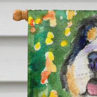 Bernese Mountain Dog Flag Canvas House Size