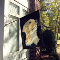 Golden Retriever Flag Canvas House Size