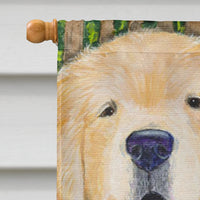 Golden Retriever Flag Canvas House Size