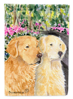 Golden Retriever Flag Canvas House Size