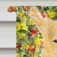 Golden Retriever Flag Canvas House Size