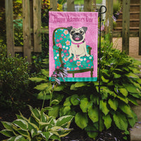 Happy Valentine's Day Pug Flag Garden Size VHA3002GF