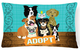 Adopt Pets Adoption Canvas Decorative Pillow VHA3007PW1216