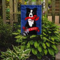 Ahoy Matey Nautical Border Collie Flag Garden Size VHA3011GF