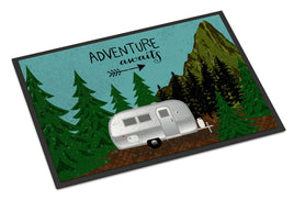 Airstream Camper Adventure Awaits Indoor or Outdoor Mat 18x27 VHA3022MAT