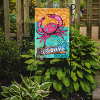 Coastal Pink Crab Flag Garden Size VHA3028GF