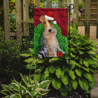 Wire Fox Terrier Christmas Flag Garden Size VHA3040GF