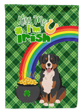 Bernese Mountain Dog St. Patrick's Day Flag Garden Size