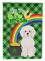 Bichon Frise St. Patrick's Day Flag Garden Size