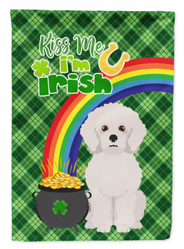 Bichon Frise St. Patrick's Day Flag Garden Size