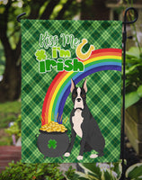 Black Boxer St. Patrick's Day Flag Garden Size