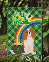 Blenheim Cavalier Spaniel St. Patrick's Day Flag Garden Size