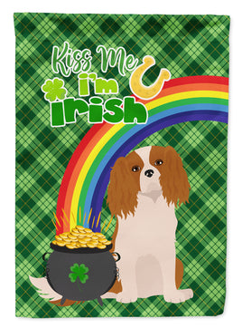 Blenheim Cavalier Spaniel St. Patrick's Day Flag Garden Size