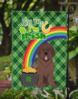 Brown Newfoundland St. Patrick's Day Flag Garden Size