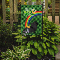 Black Pekingese St. Patrick's Day Flag Garden Size