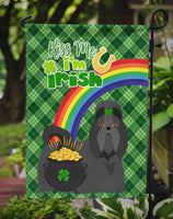 Black Shih Tzu St. Patrick's Day Flag Garden Size