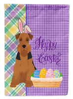 Black and Tan Airedale Terrier Easter Flag Garden Size