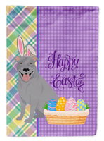 Blue Pit Bull Terrier Easter Flag Garden Size