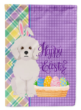 Bichon Frise Easter Flag Garden Size