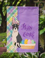 Black Boston Terrier Easter Flag Garden Size