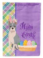 Blue Boston Terrier Easter Flag Garden Size