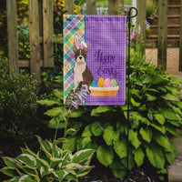 Brindle Boston Terrier Easter Flag Garden Size