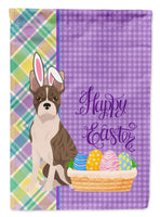 Brindle Boston Terrier Easter Flag Garden Size