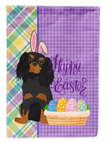 Black and Tan Cavalier Spaniel Easter Flag Garden Size