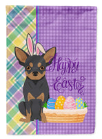 Black and Tan Chihuahua Easter Flag Garden Size