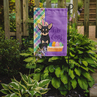 Black and Cream Chihuahua Easter Flag Garden Size