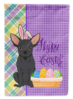 Black Chihuahua Easter Flag Garden Size