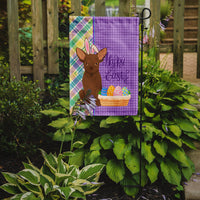 Chocolate Chihuahua Easter Flag Garden Size