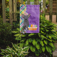 Blue Chihuahua Easter Flag Garden Size