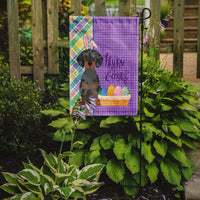 Black Dapple Dachshund Easter Flag Garden Size