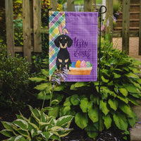 Black and Cream Dachshund Easter Flag Garden Size