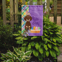 Chocolate and Cream Dachshund Easter Flag Garden Size