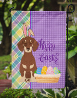 Chocolate and Cream Dachshund Easter Flag Garden Size