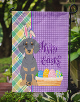 Blue and Tan Dachshund Easter Flag Garden Size