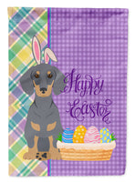 Blue and Tan Dachshund Easter Flag Garden Size