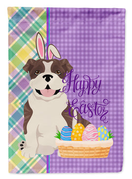 Brindle English Bulldog Easter Flag Garden Size