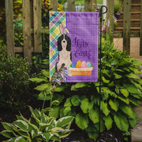 Black English Springer Spaniel Easter Flag Garden Size