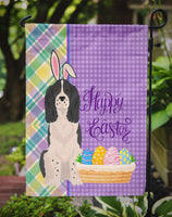 Black English Springer Spaniel Easter Flag Garden Size