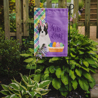 Black and White French Bulldog Easter Flag Garden Size