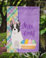 Black and White French Bulldog Easter Flag Garden Size