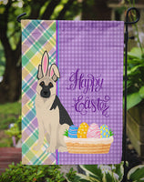 Black and Silver German Shepherd Easter Flag Garden Size