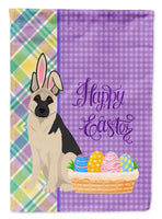 Black and Silver German Shepherd Easter Flag Garden Size