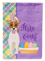 Brown White Smooth Jack Russell Terrier Easter Flag Garden Size