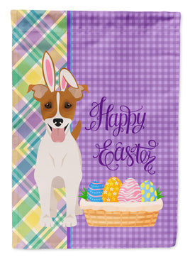 Brown White Smooth Jack Russell Terrier Easter Flag Garden Size