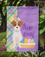 Brown White Wirehair Jack Russell Terrier Easter Flag Garden Size